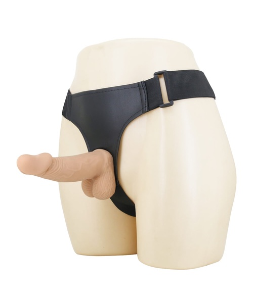 Cinta Peniana Ajustável Zane com Prótese Realística Articulável de 17 cm – TPE Macio - Imagem 2