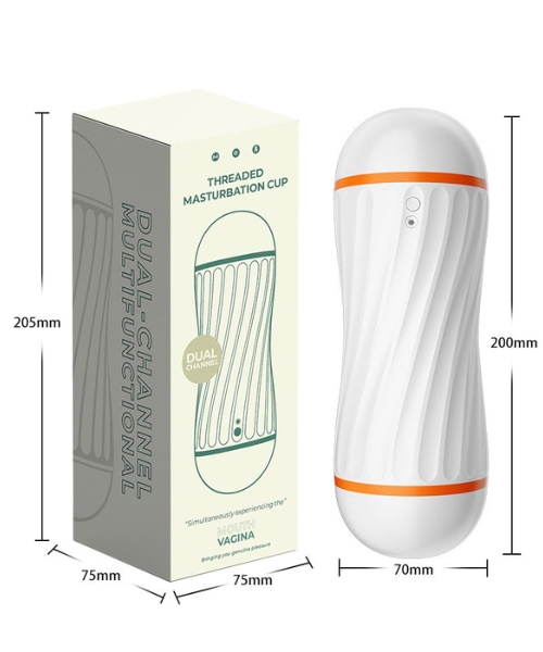Masturbador Duplo Vagina e Boca Com 12 Modos de Vibração - YOUVIBE - Imagem 8