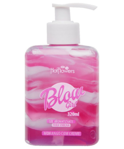 Blow Girl Gel Beijável para Virilha 320g – Sensação Aveludada e Aroma Envolvente – Hot Flowers