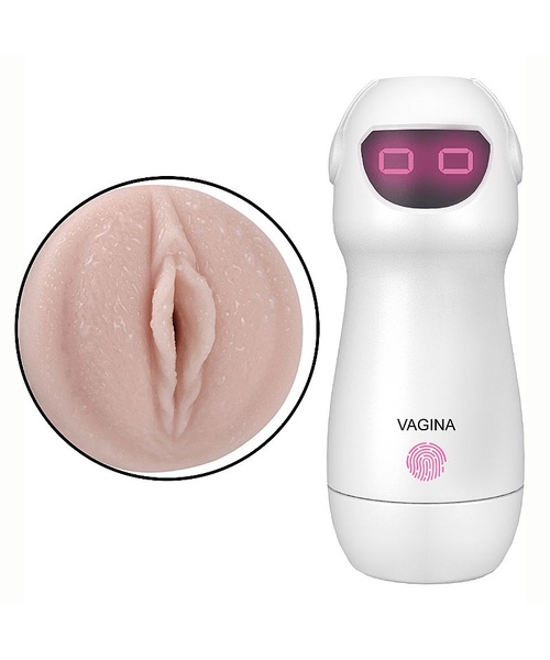 Masturbador Formato de Lanterna Formato de Vagina com Vibração e Voz - S Robot - Imagem 2