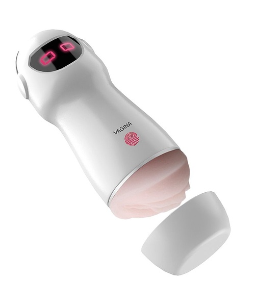 Masturbador Formato de Lanterna Formato de Vagina com Vibração e Voz - S Robot - Imagem 6