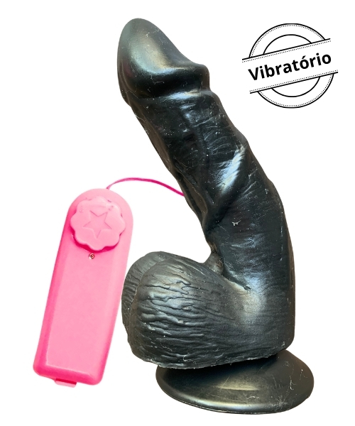 Pênis com Vibração Realista com Ventosa e 05 Cores 15x4cm – 13cm Penetrável – Design Exclusivo Imagination - Imagem 2