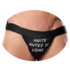 Cueca Jockstrap com Escritas para Fetiche na Cor Preta Tallyta – Estilo, Conforto e Atitude