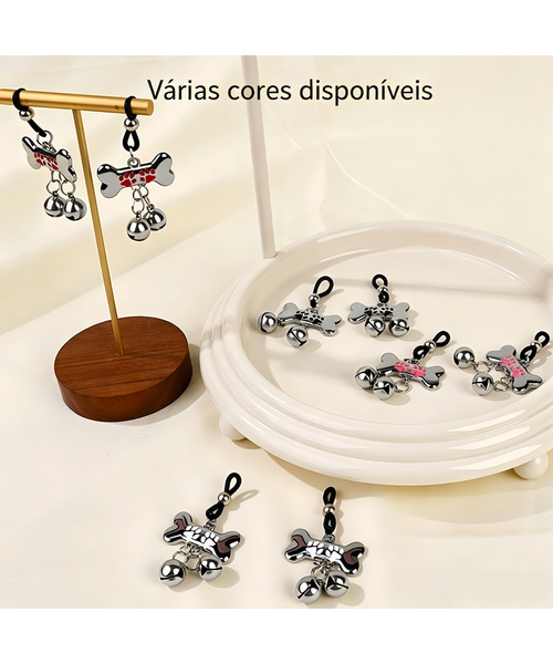 Grampos para Seios com Sinos e Design em X – Silicone e Metal - Imagem 2