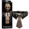 Rebellion Reign Collar – Coleira com Guia Exclusive Collar em “Couro Sintético” com Detalhes Exclusivos