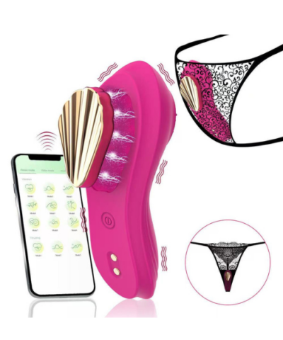 Vibrador de Calcinha Recarregável com 9 Modos de Vibração e Pode ser Controlado por Smartphone via Aplicativo