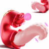 Vibrador Medusa’s Kiss de Língua Dupla Rotativa para o Ponto G e Clitóris - Recarregável - YOUVIBE
