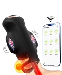 Masturbador Peniano com Anel, com 10 Modos de Vibração e com Controle Remoto via APP
