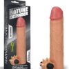 Capa Peniana Revolutionary Silicone Nature Extender – 13,9 cm Penetráveis, 19 cm Totais – Extensão 5cm com Vibração TPR Ultra Realístico