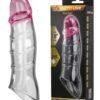 Capa Peniana Extensora Darnell – 15,1 cm Penetráveis, 19,8 x 4,3 cm Totais – TPE Ultra Realístico com Veias Salientes e Glande Avantajada