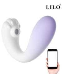 Vibrador Sugador Estimulador Smart Duplo com App Control – Tecnologia Gradient Premium