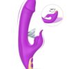 Vibrador Sugador Ponto G com Estimulador de Clitóris 9 Modos de Vibração e Pulsação