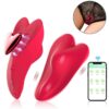 Vibrador Calcinha com Ímã em Formato de Coração de Silicone e ABS Recarregável – Aplicativo App Love Spouse