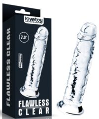 Pênis Realístico 18x3,5cm Translúcido em Jelly TPE - LOVETOY