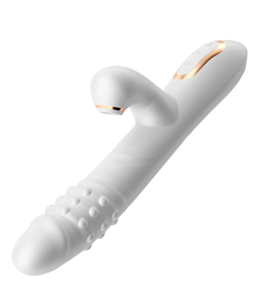 Vibrador com Sugador de Clitóris e Esferas Giratórias 360º – Dupla Estimulação com Alta Tecnologia - Imagem 3