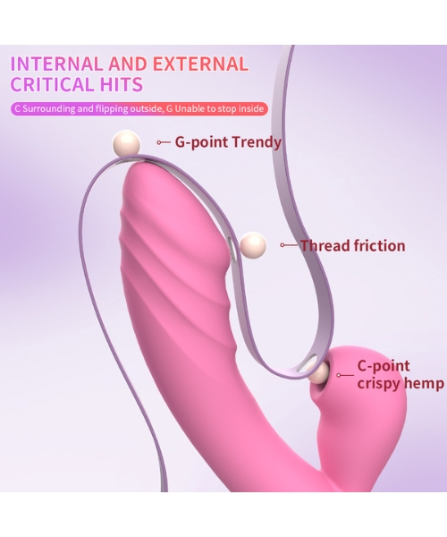 Vibrador com Sugador de Clitóris por Ondas de Pressão – Prazer Direto e Profundo - Imagem 6