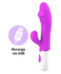Vibrador Duplo com 19 Modos de Vibração Recarregável – Estimulação Completa e Personalizada