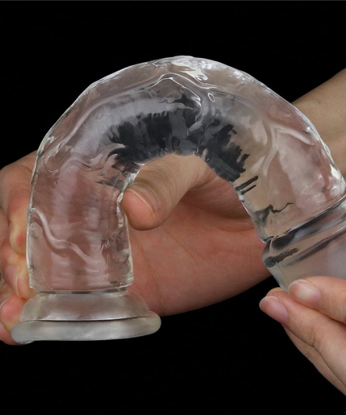 Pênis Realístico 18x3,5cm Translúcido em Jelly TPE - LOVETOY - Imagem 3