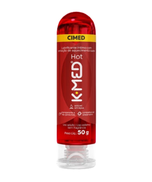 K-Med Hot Lubrificante Íntimo 50g – Sensação de Aquecimento e Prazer Intenso
