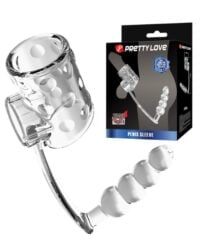 Meia Capa Peniana com Plug Anal - PRETTY LOVE