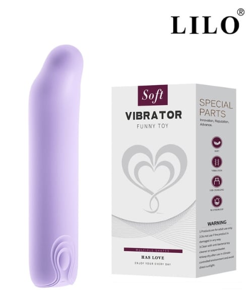 Mini Vibrador Recarregável para Ponto G com 10 Modos de Vibração - LILO
