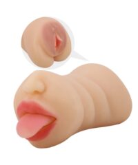 Masturbador Duplo Boca e Vagina - Sarah - CRAZY BULL