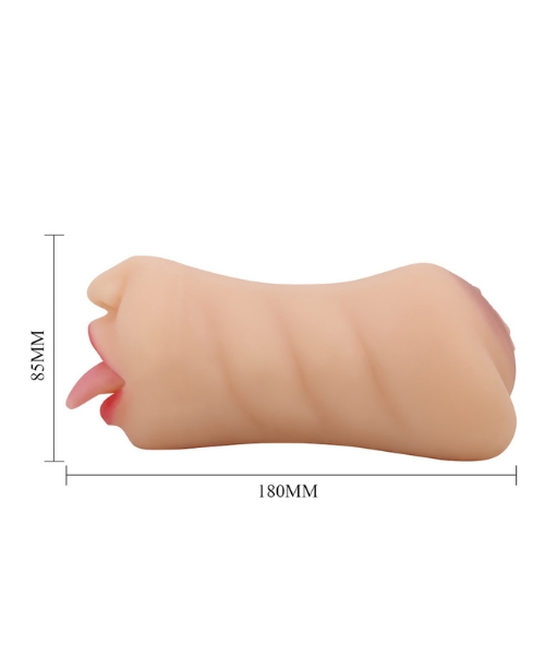 Masturbador Duplo Boca e Vagina - Sarah - CRAZY BULL - Imagem 5