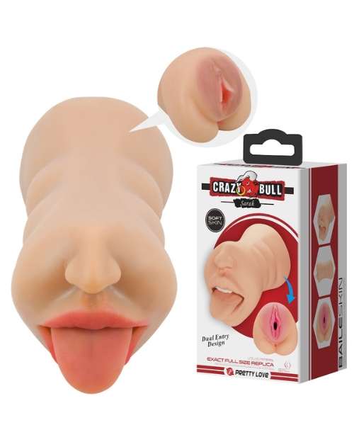 Masturbador Duplo Boca e Vagina - Sarah - CRAZY BULL - Imagem 2