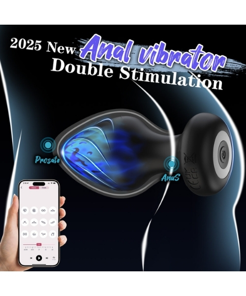 Plug Anal em Silicone com 9 Modos de Vibração e Controle por Aplicativo - YOUVIBE - Imagem 4