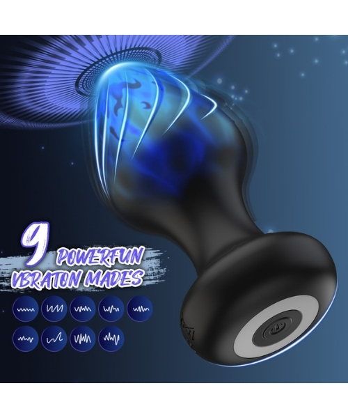 Plug Anal em Silicone com 9 Modos de Vibração e Controle por Aplicativo - YOUVIBE - Imagem 5