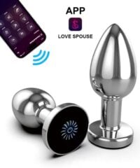 Plug Anal Cromado com 10 Modos de Vibração e Controle por Aplicativo - YOUVIBE