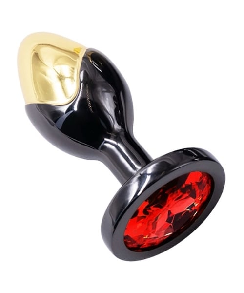 Plug Anal Bicolor de Luxo e Alta Tecnologia com Pedra Acrílica - Tamanho P - Youvibe - Imagem 2