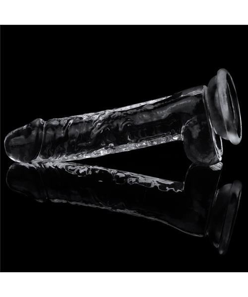 Pênis Realistico com 19x3,5cm e 14,5cm Penetrável, Translúcido Feito em Jelly TPE - LOVETOY - Imagem 3