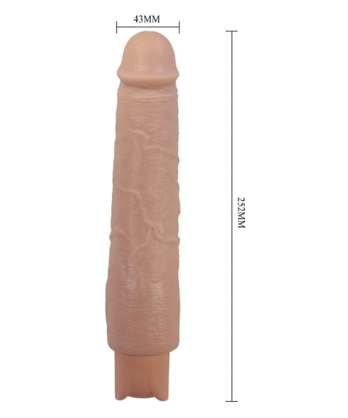 Pênis Realístico Recarregável com 10 Modos de Vibração - 25,2 x 4,3 cm - 21 cm Penetráveis - PRETTY LOVE - Imagem 6