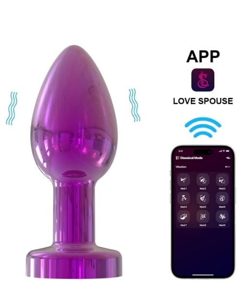 Plug Anal Cromado com 10 Modos de Vibração e Controle por Aplicativo - YOUVIBE - Imagem 7