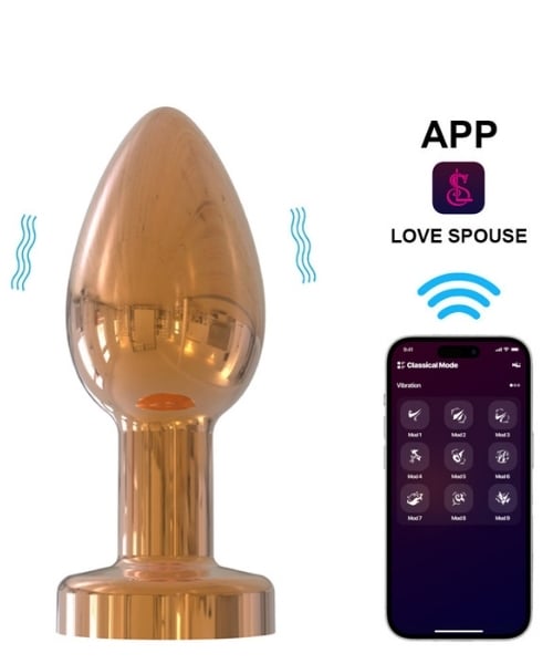 Plug Anal Cromado com 10 Modos de Vibração e Controle por Aplicativo - YOUVIBE - Imagem 6