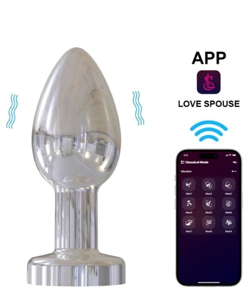 Plug Anal Cromado com 10 Modos de Vibração e Controle por Aplicativo - YOUVIBE - Imagem 5