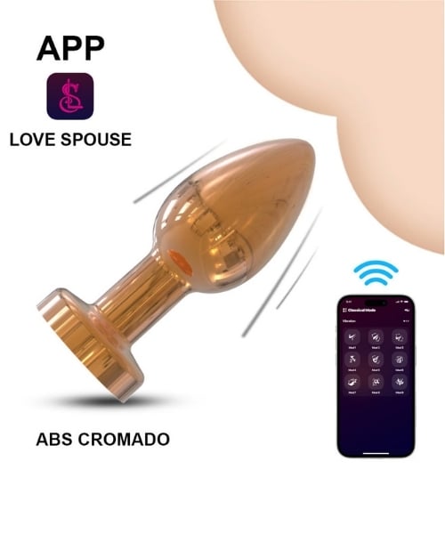 Plug Anal Cromado com 10 Modos de Vibração e Controle por Aplicativo - YOUVIBE - Imagem 2