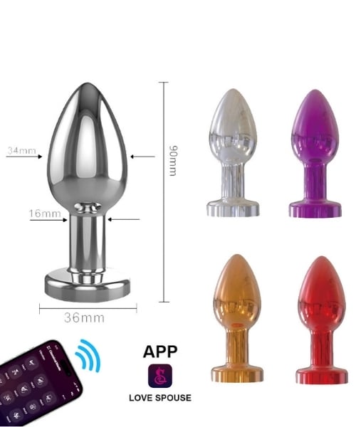 Plug Anal Cromado com 10 Modos de Vibração e Controle por Aplicativo - YOUVIBE - Imagem 4