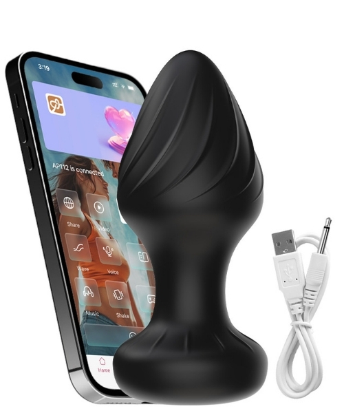 Plug Anal em Silicone com 9 Modos de Vibração e Controle por Aplicativo - YOUVIBE - Imagem 2