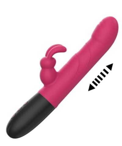 Vibrador Rabbit Vai e Vem Recarregável com 8 Modos de Vibração - Larry - YOUVIBE