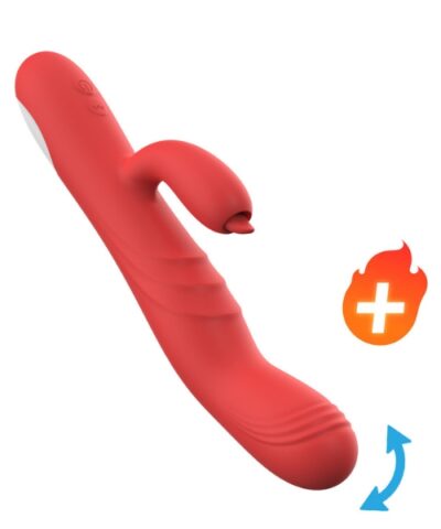 Vibrador para Ponto G e Clitóris Recarregável com 8 Modos de Vibração e Movimento e Função de Aquecimento - Kane - YOUVIBE