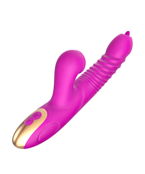 Vibrador Rotativo Vai e Vem Recarregável com 8 Modos de Vibração e 8 Modos de Pulsação e Função de Aquecimento - Sanders - YOUVIBE - Imagem 2