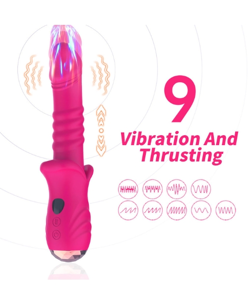 Vibrador Vai e Vem Recarregável com 10 Modos de Vibração - USK - Imagem 2