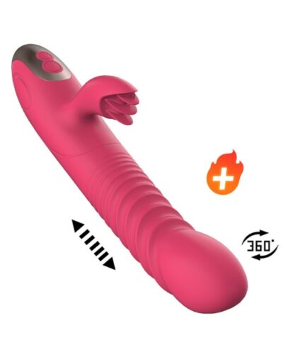 Vibrador Vai e Vem para Ponto G e Clitóris Recarregável com 8 Modos de Vibração e Função de Aquecimento - Odom - YOUVIBE