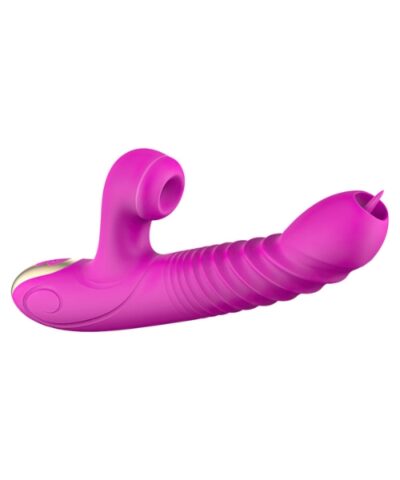 Vibrador Rotativo Vai e Vem Recarregável com 8 Modos de Vibração e 8 Modos de Pulsação e Função de Aquecimento - Sanders - YOUVIBE
