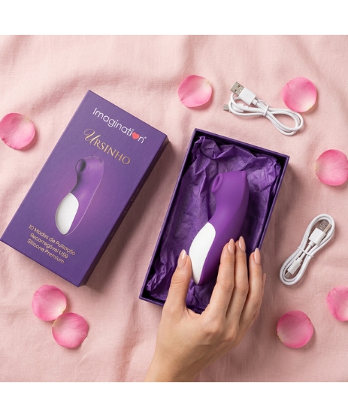 Sugador URSINHO Recarregável USB, 10 Modos de Pulsação, Silicone Premium, à Prova D'Água - Imagination® - Imagem 10