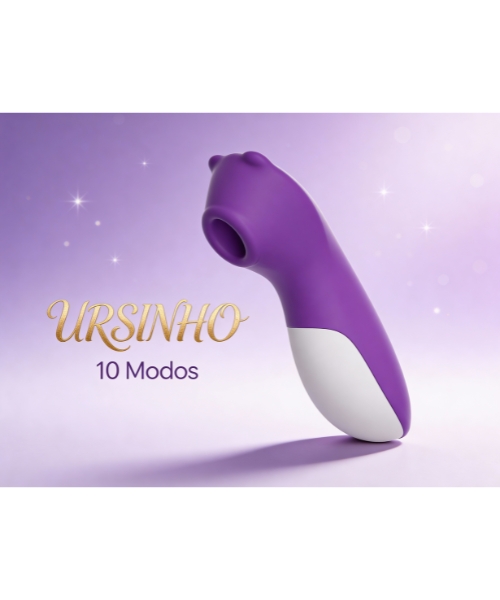 Sugador URSINHO Recarregável USB, 10 Modos de Pulsação, Silicone Premium, à Prova D'Água - Imagination® - Imagem 8
