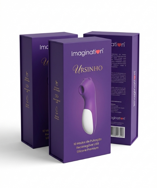 Sugador URSINHO Recarregável USB, 10 Modos de Pulsação, Silicone Premium, à Prova D'Água - Imagination® - Imagem 11