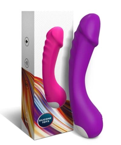 Vibrador para Ponto G Recarregável com 9 Modos de Vibração de Silicone - USK